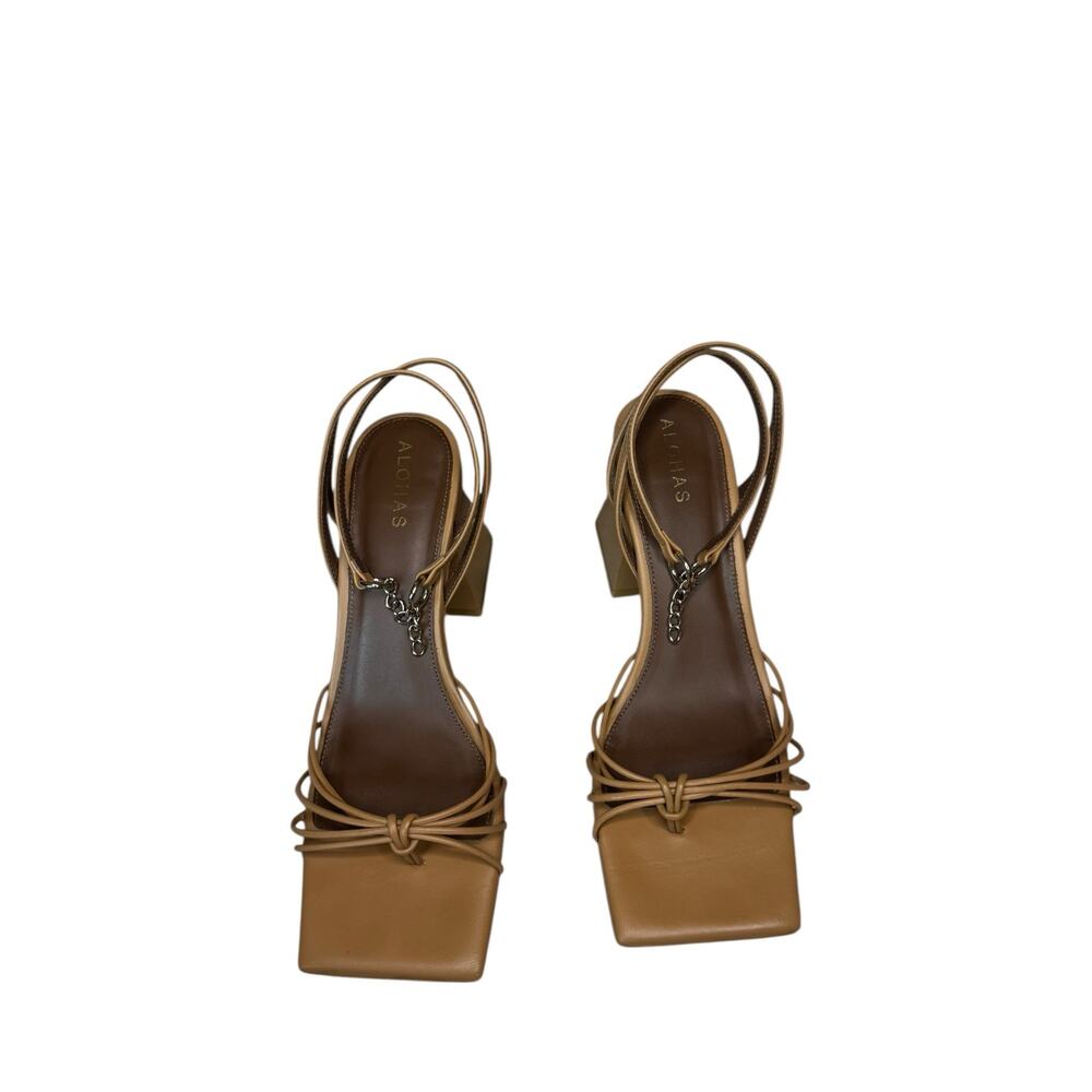 Alohas Cactus Tan Heels Size 39